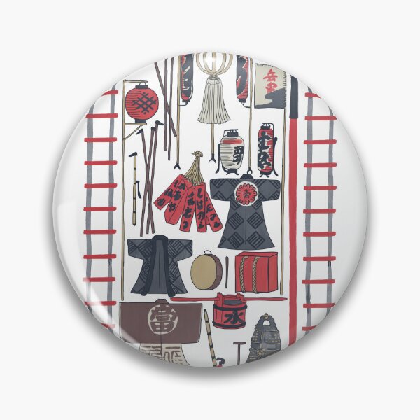 Item preview, Edo Firefighter Tools Chart – TokomoroJP | Japanese Woodblock designed and sold by tokomoroJP.