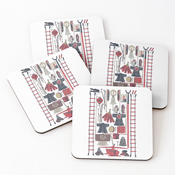 Item preview, Edo Firefighter Tools Chart – TokomoroJP | Japanese Woodblock designed and sold by tokomoroJP.