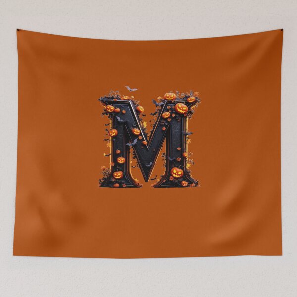 Item preview, Copy of Gothic M Halloween Alphabet Letter Art Print for home decor and clothes  designed and sold by TheGaliyaStudio.