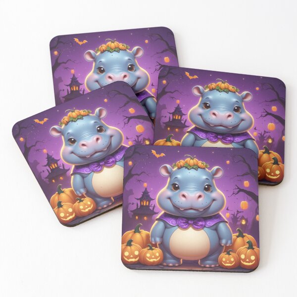 Item preview, Playful Hippo Halloween Art designed and sold by NeatThingLover.