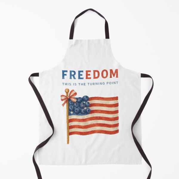 Item preview, Red, White and Blueberries Retro Freedom This Is The Turning Point designed and sold by modoodles357.