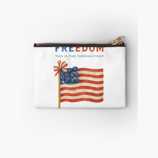Item preview, Red, White and Blueberries Retro Freedom This Is The Turning Point designed and sold by modoodles357.