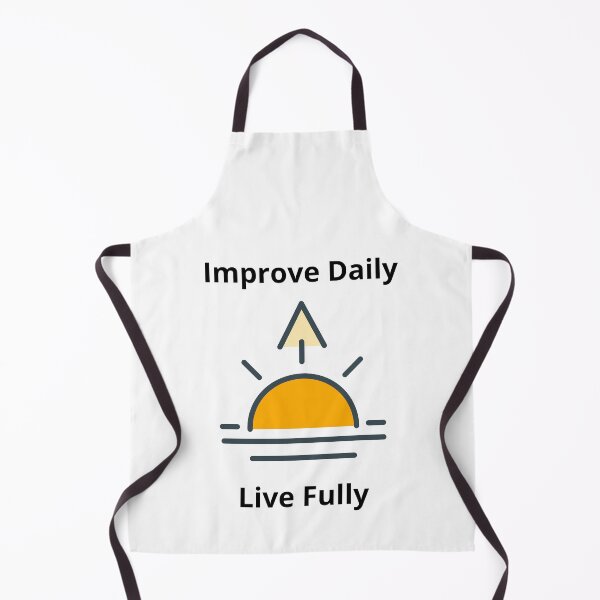 Item preview, Improve Daily, Live Fully | Inspirational Growth Mindset T-Shirt designed and sold by “Designs for motivation, growth, and everyday improvement.”.