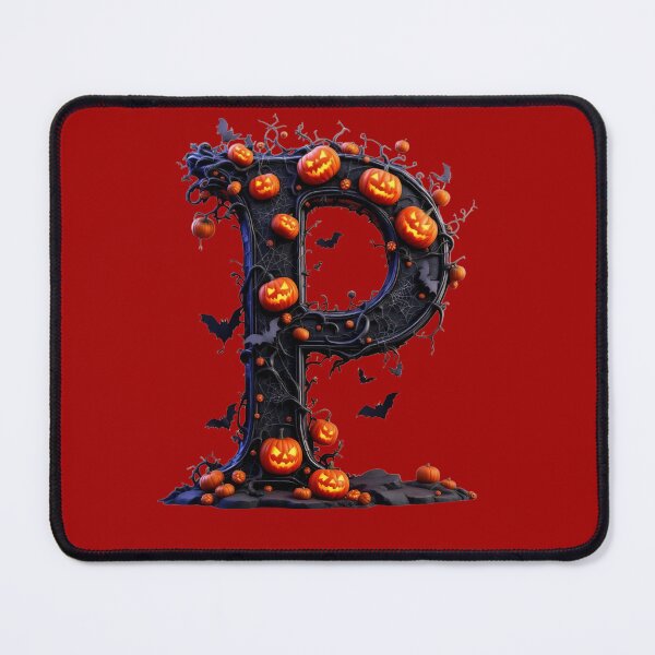 Item preview, Copy of Gothic P Halloween Alphabet Monogram, Gothic Letter Art Print for home decor and clothes designed and sold by TheGaliyaStudio.