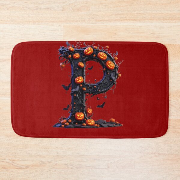 Item preview, Copy of Gothic P Halloween Alphabet Monogram, Gothic Letter Art Print for home decor and clothes  designed and sold by TheGaliyaStudio.