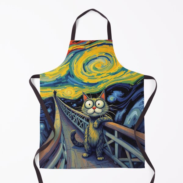 Item preview, The Scream Cat – Funny Wide-Eyed Cat Parody of Munch’s Expressionist Art designed and sold by KaryaVisionSTR.