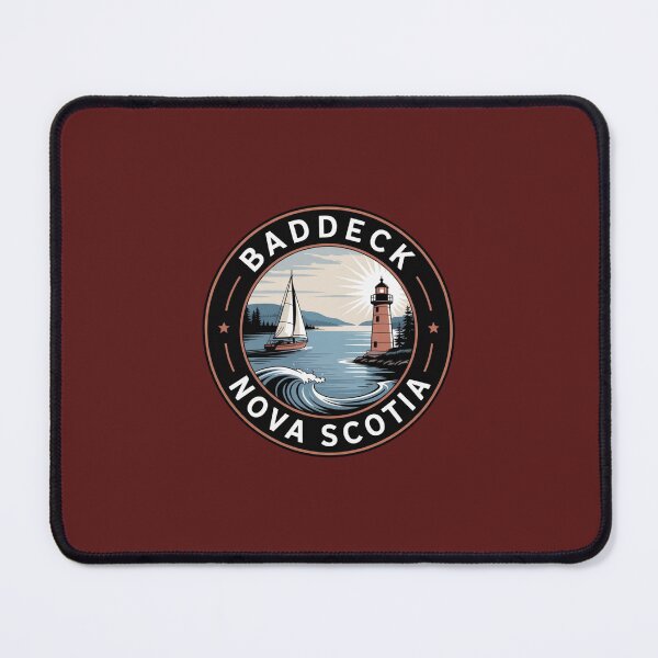 Item preview, Baddeck Nova Scotia Circular Nautical Sticker – Sailboat and Lighthouse designed and sold by Timeless Design.