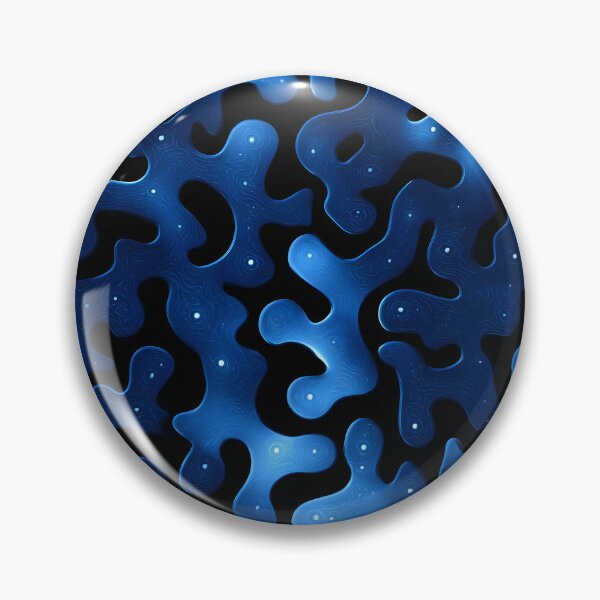 Item preview, Blue Chrome Liquid Pattern Poster | Futuristic Abstract Wall Art | Retrofuturism Y2K Design 3 designed and sold by Velvetcosmonova.