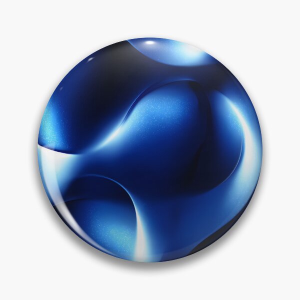 Item preview, Blue Chrome Liquid Pattern Poster | Futuristic Abstract Wall Art | Retrofuturism Y2K Design 4 designed and sold by Velvetcosmonova.
