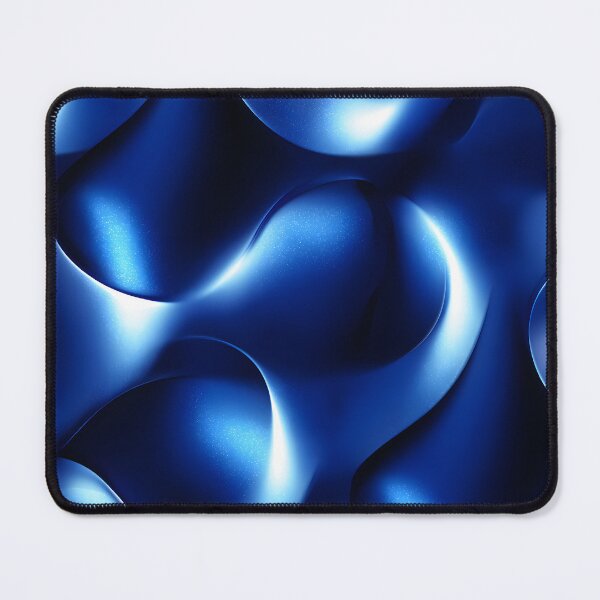 Item preview, Blue Chrome Liquid Pattern Poster | Futuristic Abstract Wall Art | Retrofuturism Y2K Design 4 designed and sold by Velvetcosmonova.