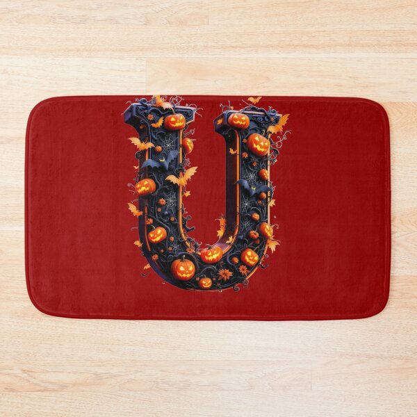 Item preview, Spooky U Halloween Alphabet Monogram, Gothic Letter Art Print for home decor and clothes  designed and sold by TheGaliyaStudio.