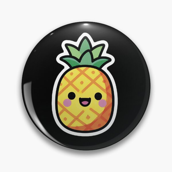 Item preview, Cute Kawaii Smiling Pineapple Sticker designed and sold by Origen88.