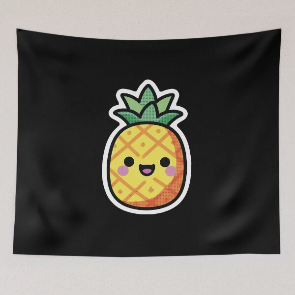 Item preview, Cute Kawaii Smiling Pineapple Sticker designed and sold by Origen88.