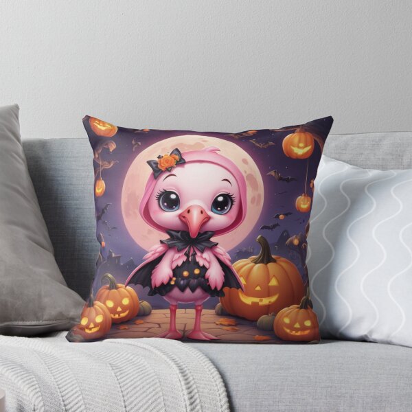 Item preview, Playful Flamingo Halloween Art designed and sold by NeatThingLover.