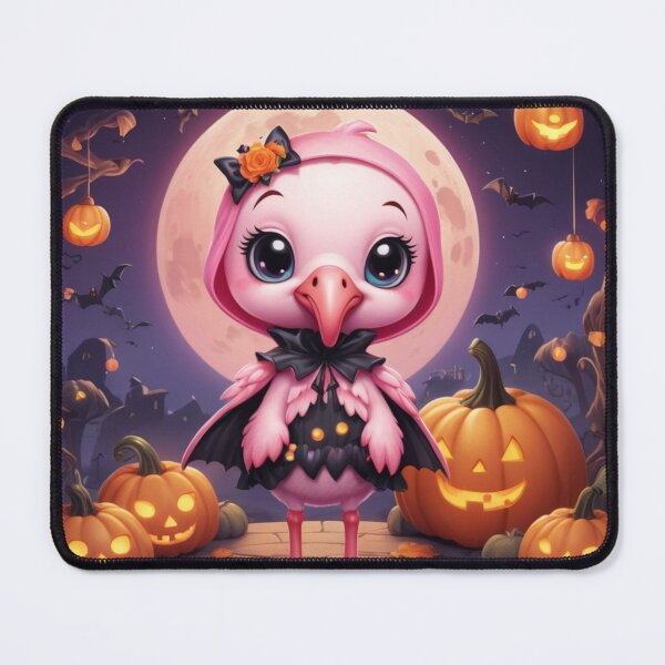 Item preview, Playful Flamingo Halloween Art designed and sold by NeatThingLover.