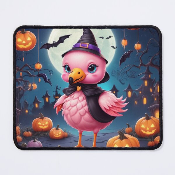 Item preview, Flamingo Halloween Spooky Cartoon Design designed and sold by NeatThingLover.