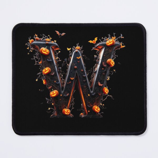 Item preview, Gothic W Halloween Alphabet Monogram, Gothic Letter Art Print for home decor and clothes designed and sold by TheGaliyaStudio.