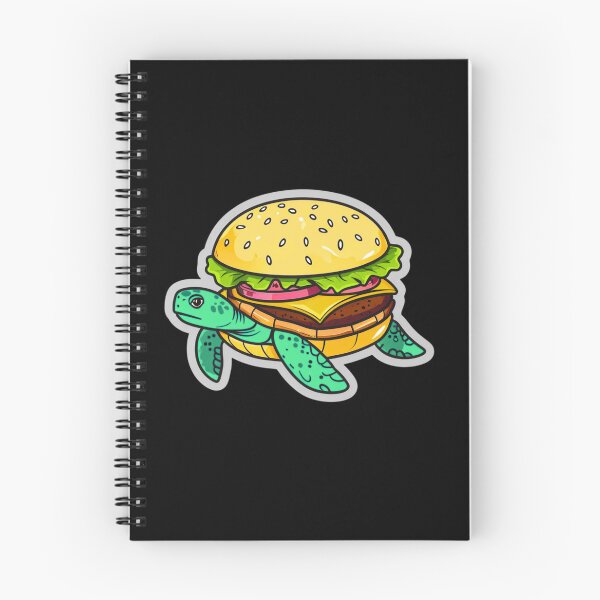 Item preview, Turtle Burger – Funny Animal Food Mashup Sticker designed and sold by MomentumbyOla.