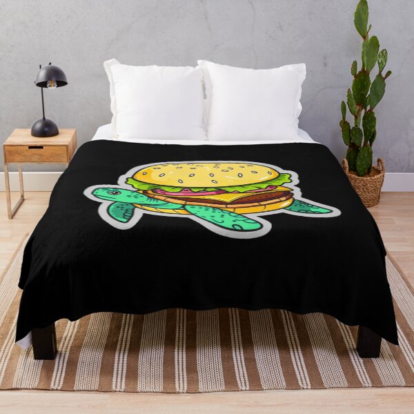 Item preview, Turtle Burger – Funny Animal Food Mashup Sticker designed and sold by MomentumbyOla.