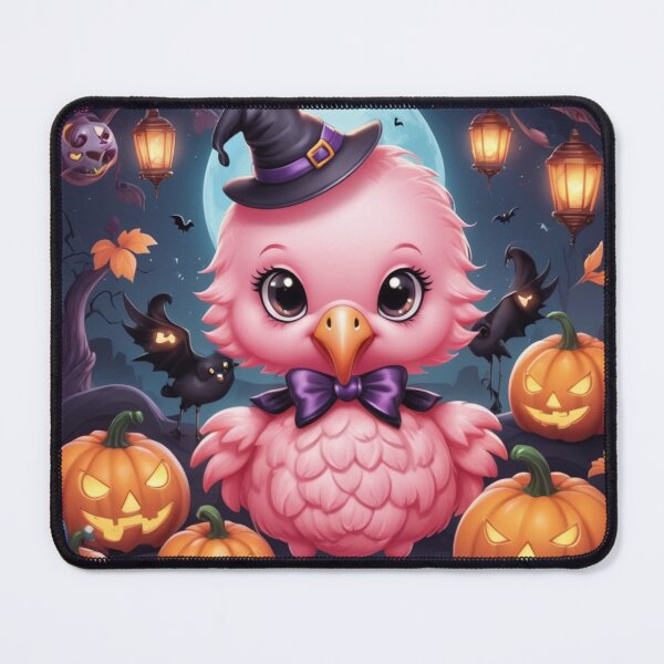 Item preview, Halloween Flamingo Night Scene designed and sold by NeatThingLover.