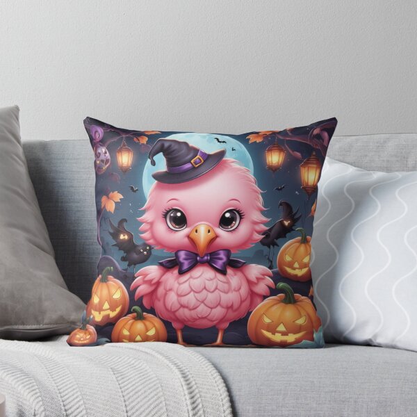 Item preview, Halloween Flamingo Night Scene designed and sold by NeatThingLover.