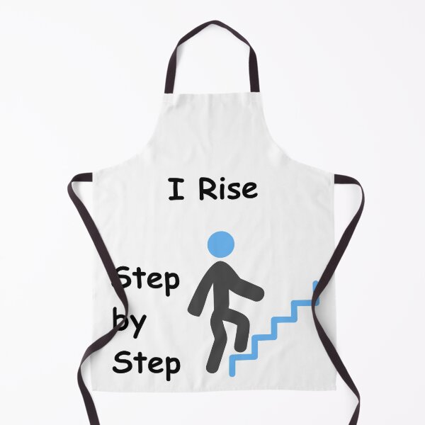 Item preview, I Rise, Step by Step | Motivational Growth Mindset designed and sold by “Designs for motivation, growth, and everyday improvement.”.