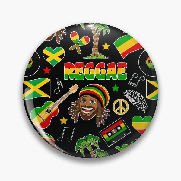 Item preview, Reggae Music Pattern designed and sold by HotHibiscus.
