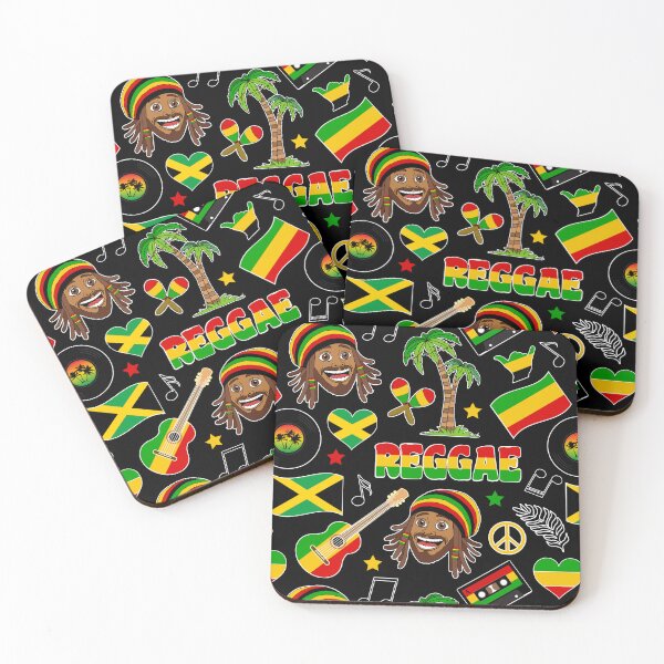 Item preview, Reggae Music Pattern designed and sold by HotHibiscus.