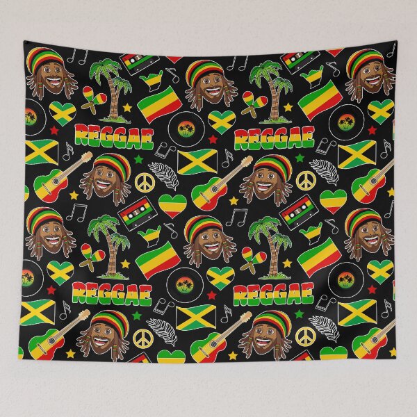 Item preview, Reggae Music Pattern designed and sold by HotHibiscus.