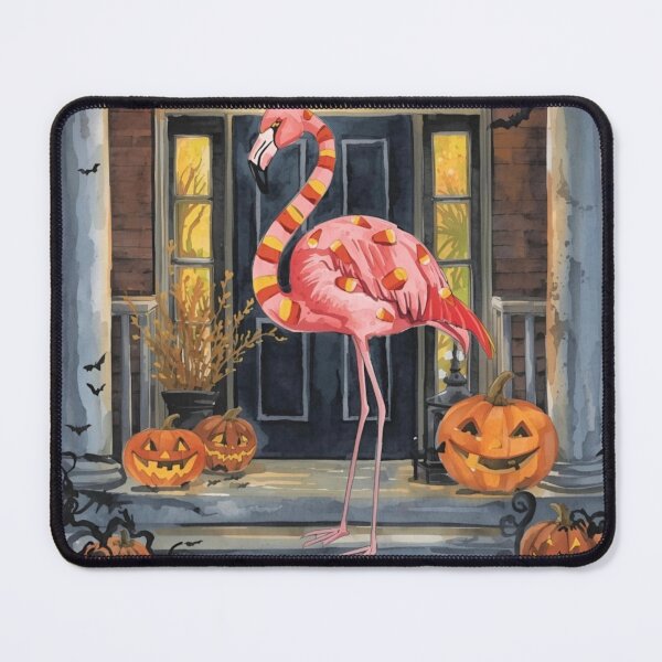Item preview, Spooky Night Flamingo Halloween Art designed and sold by NeatThingLover.