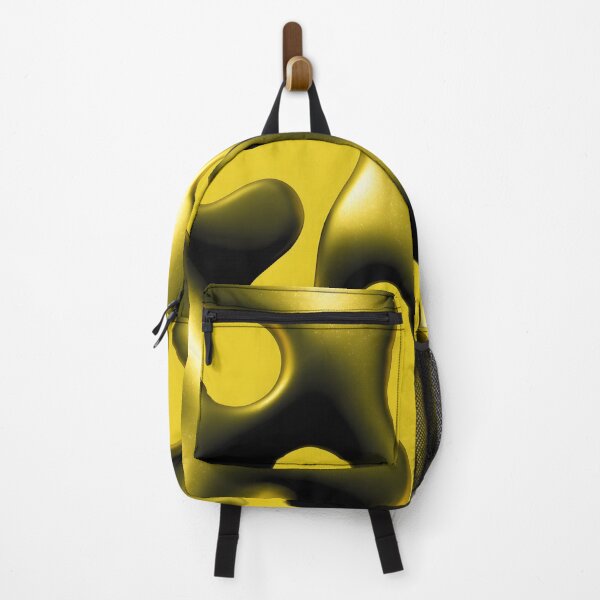Item preview, Yellow Chrome Liquid Abstract Poster | Futuristic Wall Art | Retrofuturism Y2K Design 3 designed and sold by Velvetcosmonova.