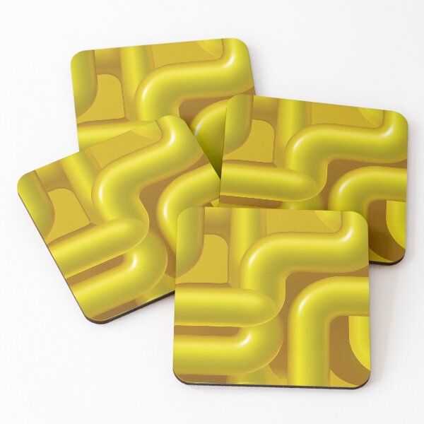 Item preview, Yellow Chrome Liquid Abstract Poster | Futuristic Wall Art | Retrofuturism Y2K Design 5 designed and sold by Velvetcosmonova.