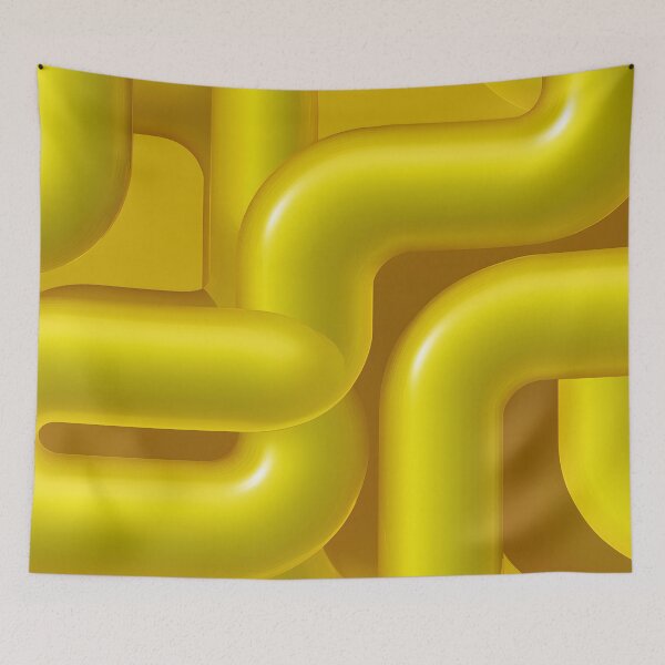 Item preview, Yellow Chrome Liquid Abstract Poster | Futuristic Wall Art | Retrofuturism Y2K Design 5 designed and sold by Velvetcosmonova.