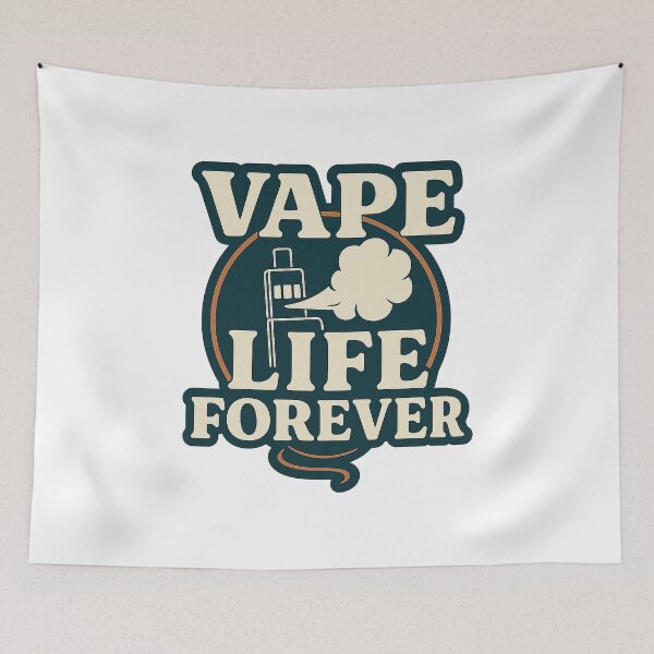 Item preview, Vape Life Forever – Bold Vape Sticker for Cloud Chasers and Vapers designed and sold by House of Taste Vape Designs.