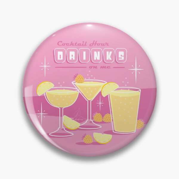 Item preview, Cocktail Hour - The Pink Round One designed and sold by ZandraCalif.