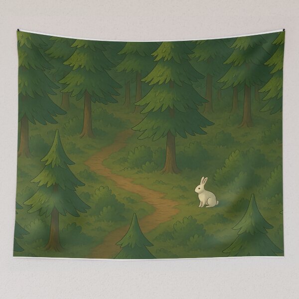 Item preview, Whispering Path Through Enchanted Pine Forest designed and sold by ArtComixHaven.