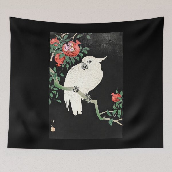 Item preview, Cockatoo and Pomegranate - Ohara Koson 	 designed and sold by czvgnelapdn50.