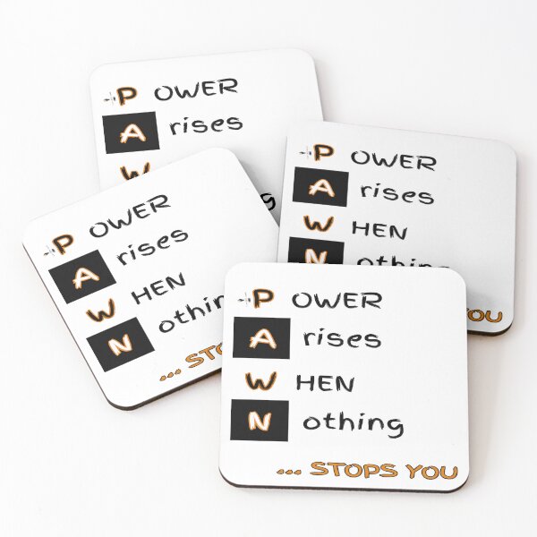Item preview, PAWN: Power Arises When Nothing Stops You designed and sold by PawnShiftGoods.