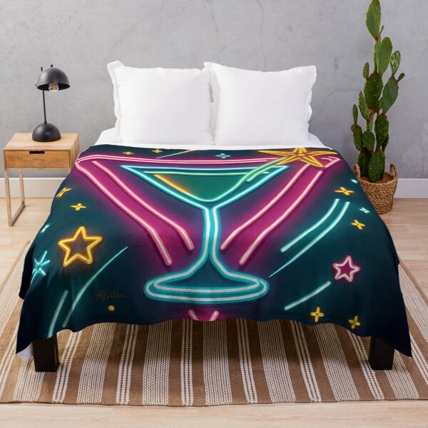 Item preview, Space Age Shooting Stars Neon Sign Martini designed and sold by Lee Hiller Designs.