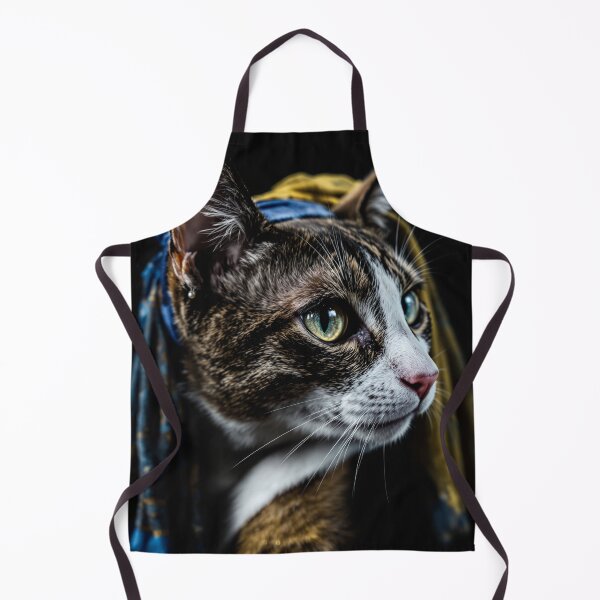 Item preview, Pearl Earring Cat T-Shirt – Elegant Parody of Vermeer’s Classic Portrait designed and sold by KaryaVisionSTR.
