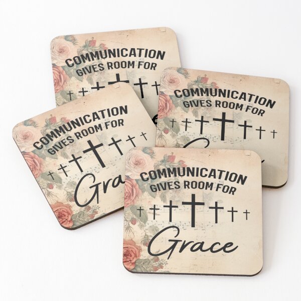 Item preview, Communication Gives Room For Grace Christian Faith  - WhiteCross - Christian - Vintage design designed and sold by Luvjesus2.