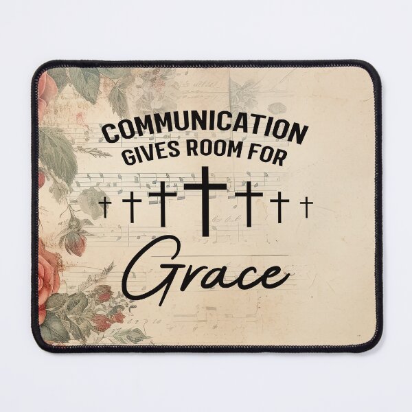Item preview, Communication Gives Room For Grace Christian Faith - WhiteCross - Christian - Vintage design designed and sold by Luvjesus2.