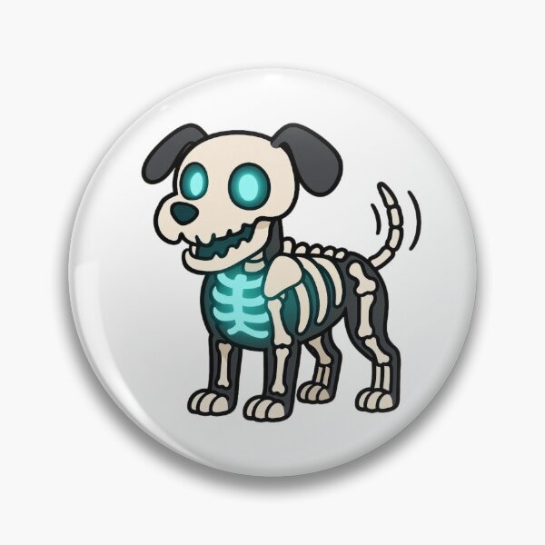 Item preview, Skeleton Dog with Glowing Bones – Spooky Halloween Pup designed and sold by Confuzz1ed.