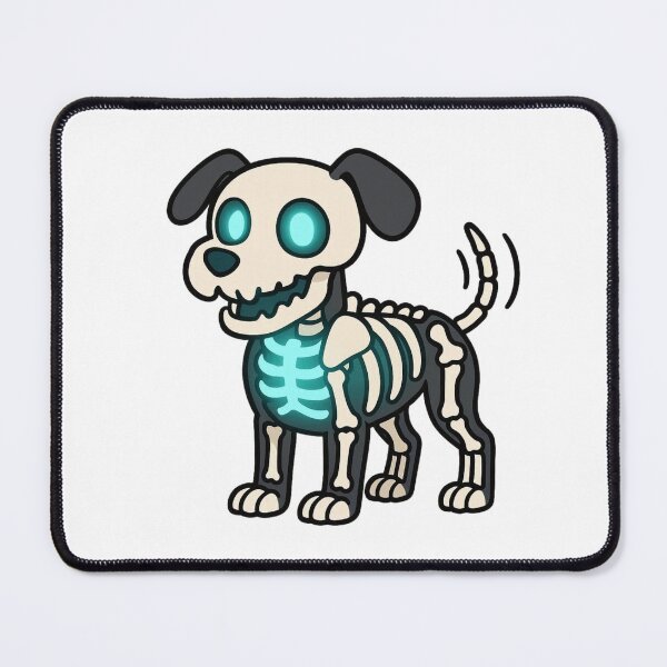 Item preview, Skeleton Dog with Glowing Bones – Spooky Halloween Pup designed and sold by Confuzz1ed.