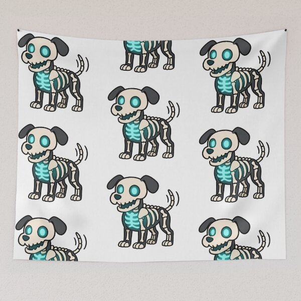 Item preview, Skeleton Dog with Glowing Bones – Spooky Halloween Pup designed and sold by Confuzz1ed.