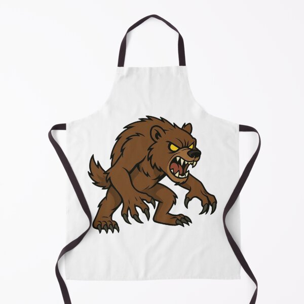 Item preview, Werewolf Bear with Glowing Eyes – Creepy Halloween Beast designed and sold by Confuzz1ed.
