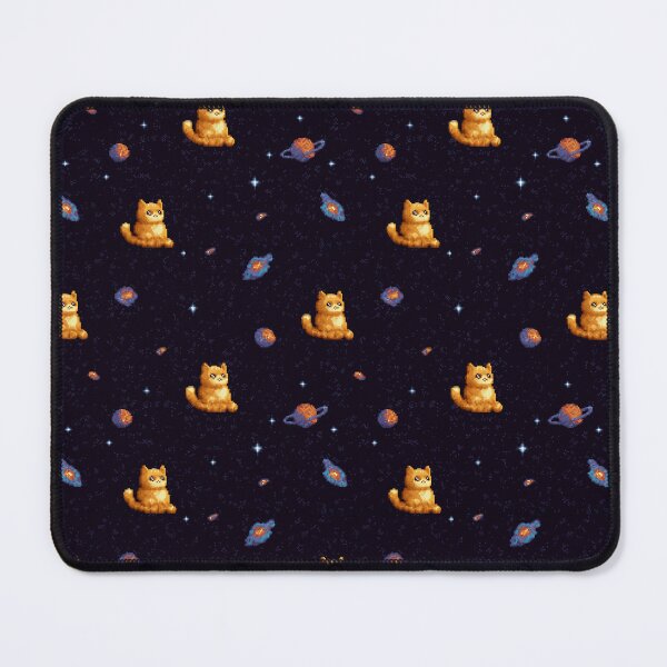 Item preview, orange cat in the space seamless, water colour designed and sold by ibi2444.