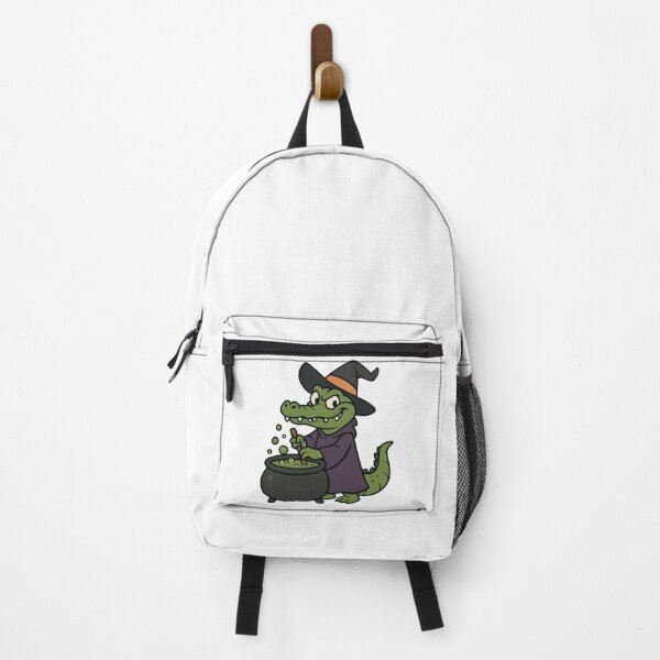 Item preview, Witch Crocodile with Cauldron – Funny Halloween Monster designed and sold by Confuzz1ed.