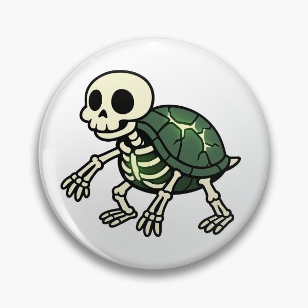 Artikelvorschau, Skelettschildkröte mit leuchtendem, rissigem Panzer – Gruseliges Halloween-Design entworfen und verkauft von Confuzz1ed.