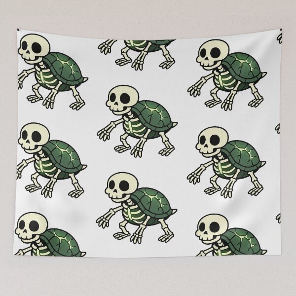 Item preview, Skeleton Turtle with Glowing Cracked Shell – Spooky Halloween Design designed and sold by Confuzz1ed.